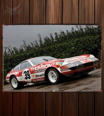 Металлическая табличка Ferrari 365 GTB 4 Daytona Competizione (Series 3)